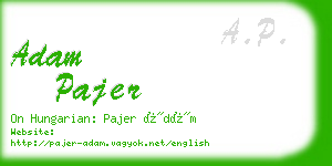 adam pajer business card